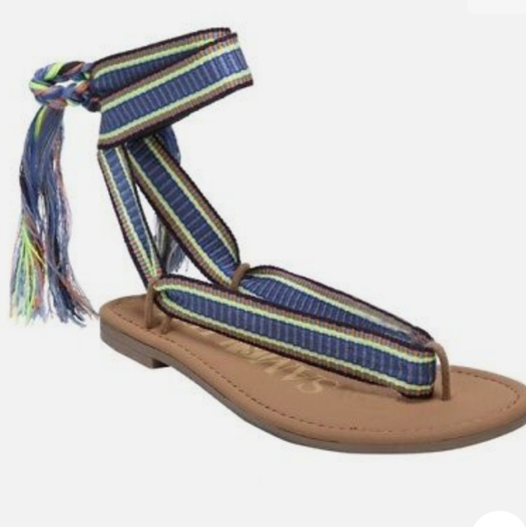 Sam & Libby Gladiator Sandals Sz 7.5 - Picture 1 of 10